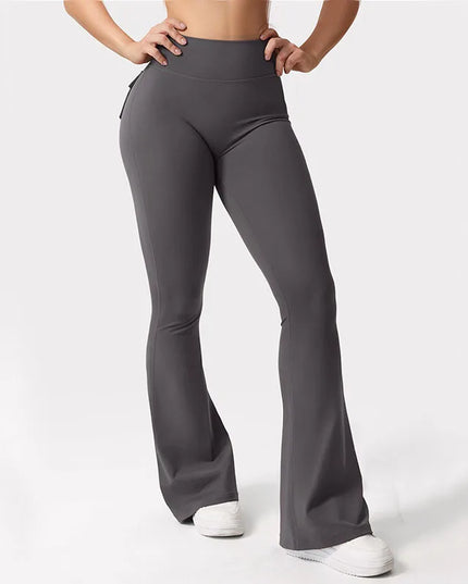 Women's High-Stretch Wide Leg Flares Pants - Various Colors