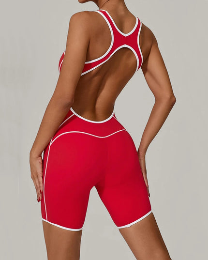 Women's One-Piece Jumpsuit - Slim Fit and Flared Style
