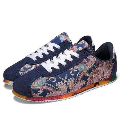 Men's Casual Canvas Lace-Up Sneakers – Comfortable & Stylish Footwear