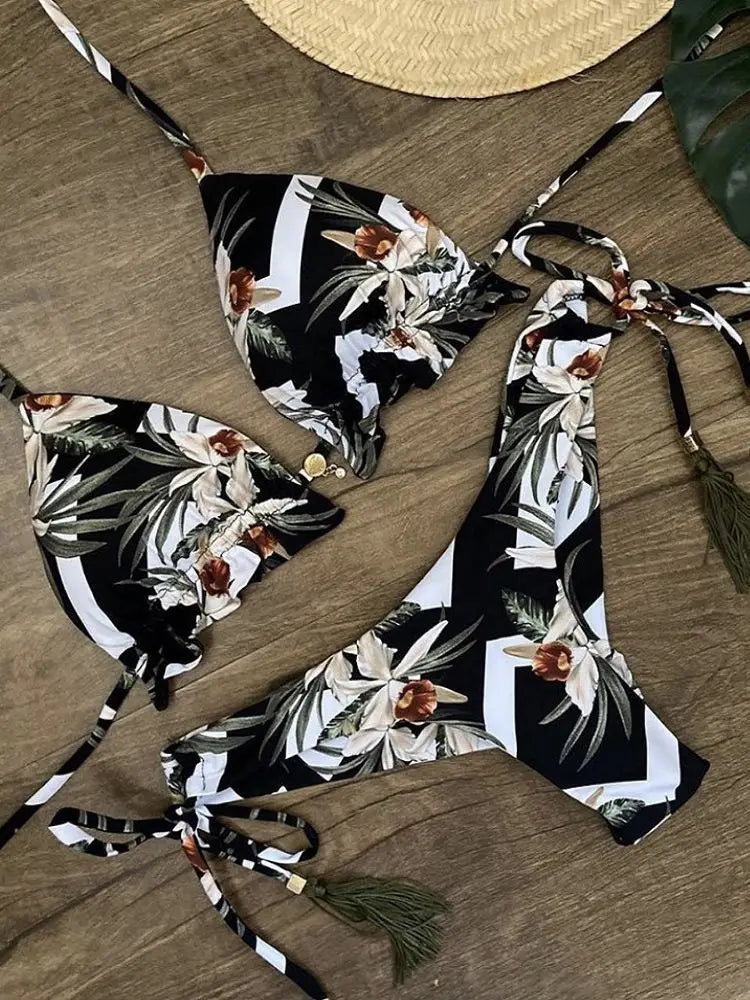 Women's Two-Piece Bikini Set - Various Colors And Designs