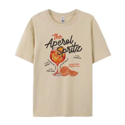 Women's Aperol Spritz Retro Graphic T-Shirt – Loose Fit Cotton Tee