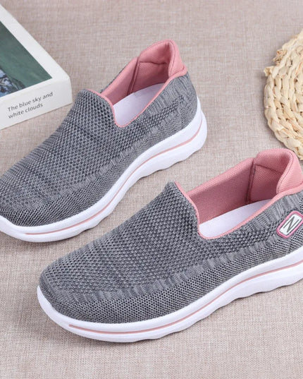 Women's Casual Breathable Slip-On Sneakers - Soft Sole Comfort