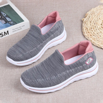 Women's Casual Breathable Slip-On Sneakers - Soft Sole Comfort