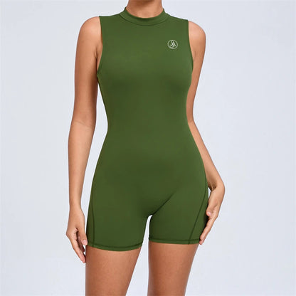 Women's Backless Athletic Jumpsuit – Comfortable, Breathable Sportswear for Women