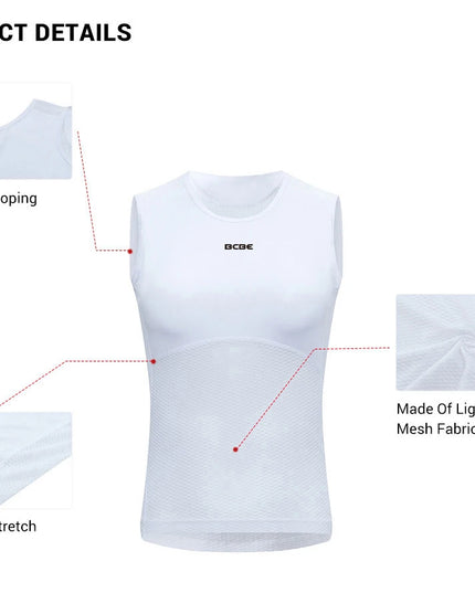 BCBE Women's Mesh Breathable Quick-Dry Cycling Undershirt Vest