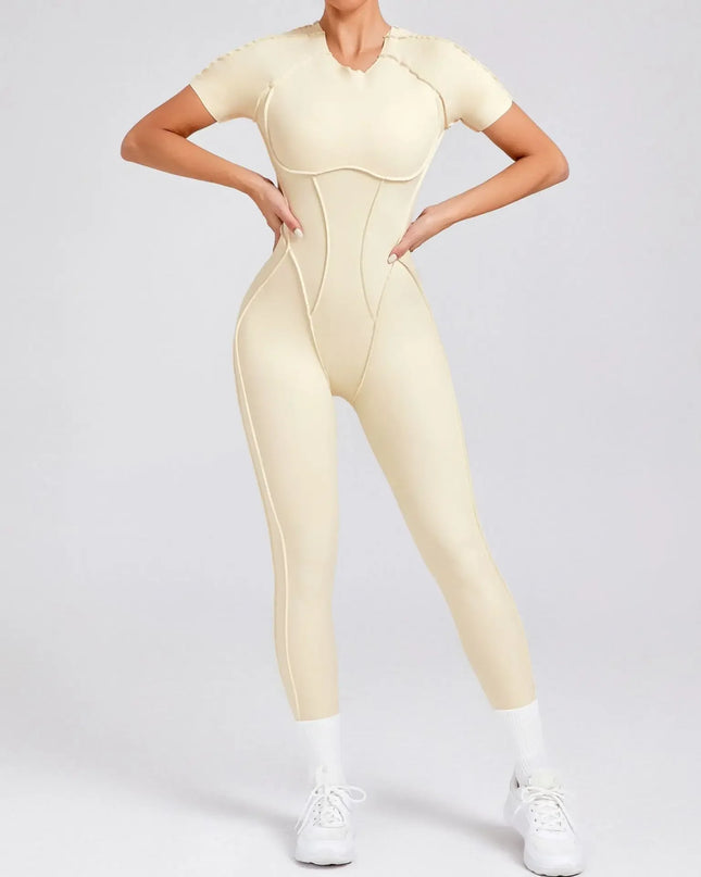 Women's Short Sports Jumpsuit - Gym & Workout Jumpsuit for Women