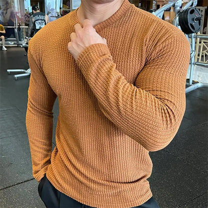Men's Casual Oversized Long Sleeve Sweater 