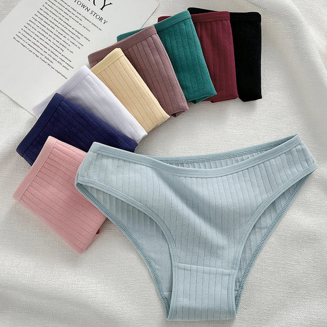 FINETOO 10-Pack Women's Cotton Breathable Underwear – Comfortable & Soft Cotton Panties for Women
