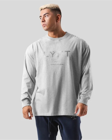LYFT Japan & UK Print Long Sleeve 100% Cotton Gym & Casual Fit Sweater