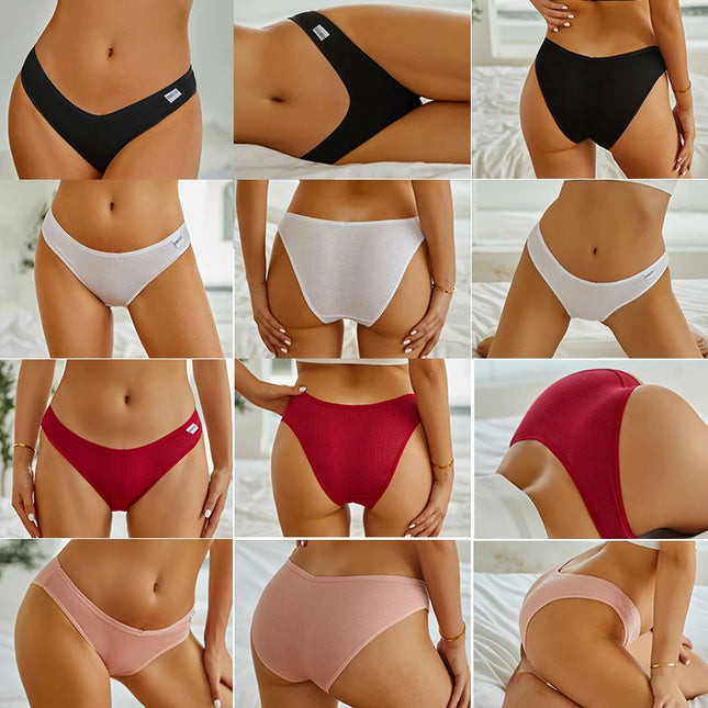 3-Piece Set  Women's Cotton Underwear- Various Colors