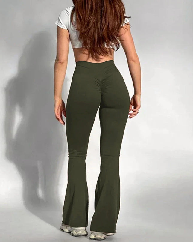 Women’s High Waist Slim Fit Flared Leggings