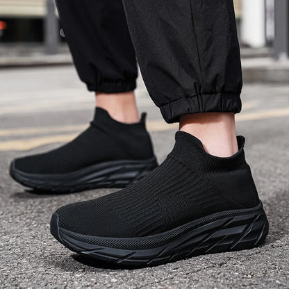 Unisex Breathable Lightweight Non-Slip Sneakers with Thick Sole