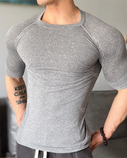 Men's Half-Sleeve Compression Sweater