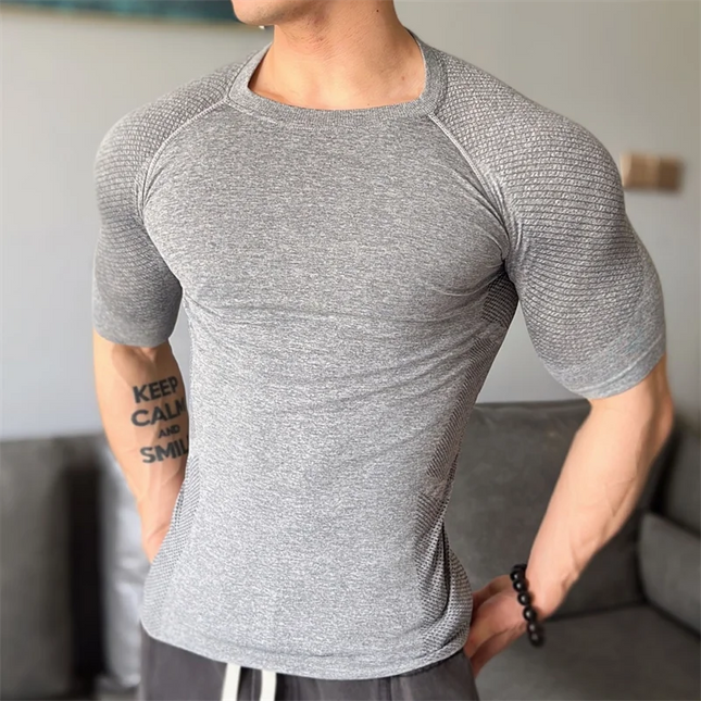 Men's Half-Sleeve Compression Sweater