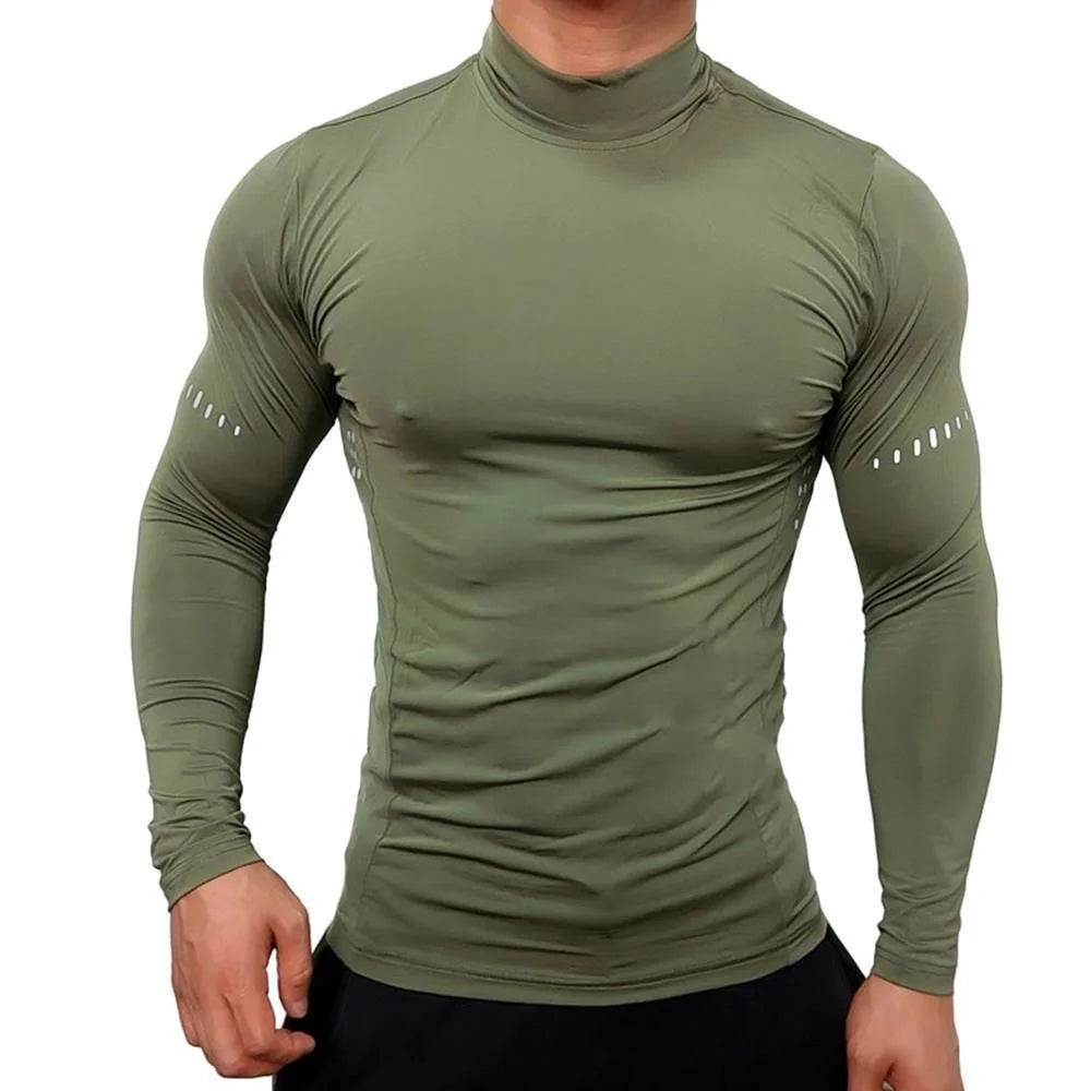 Men's Athletic Long Sleeve Compression Sweater