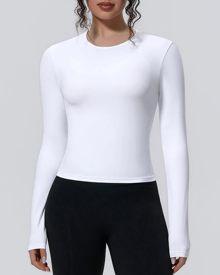 Women’s Long-Sleeve Slim-Fit Breathable Sports Top