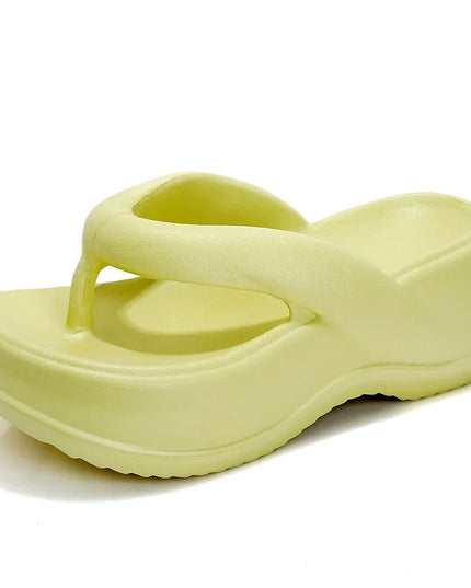 Women's Platform Flip Flops – Soft Sole EVA Slippers with Non-Slip Grip, Comfortable Slides