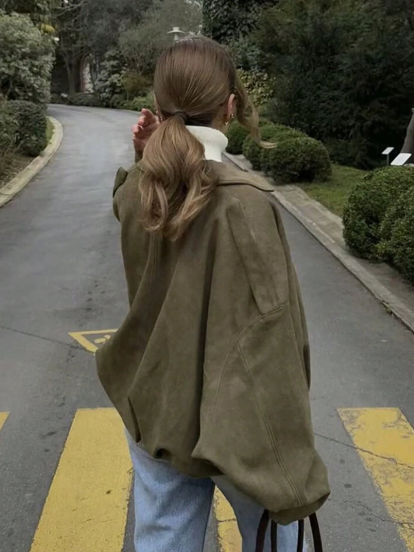 Vintage Women's Oversized Jacket - Loose Fit, Soft & Stylish Outerwear for Women