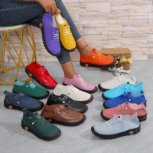 Women's Lightweight Sneakers with Thick Bottom Sole