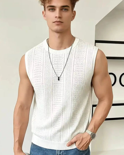 Men's Sleeveless Knitted Vest