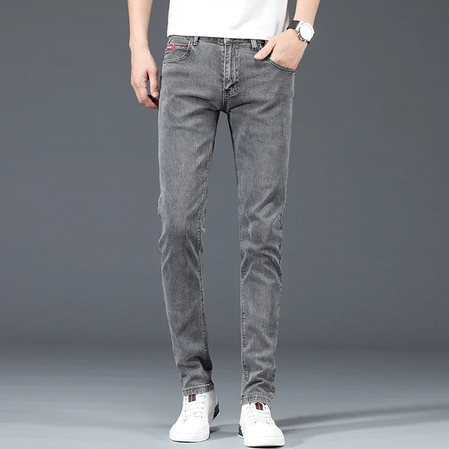 Men's Slim Fit Stretch Jeans - Comfortable Slim Fit Pants