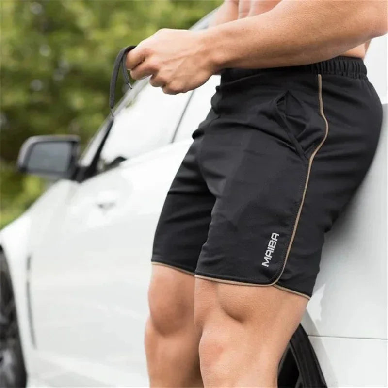 Men's Sports Fitness Shorts with Quick-Dry Fabric