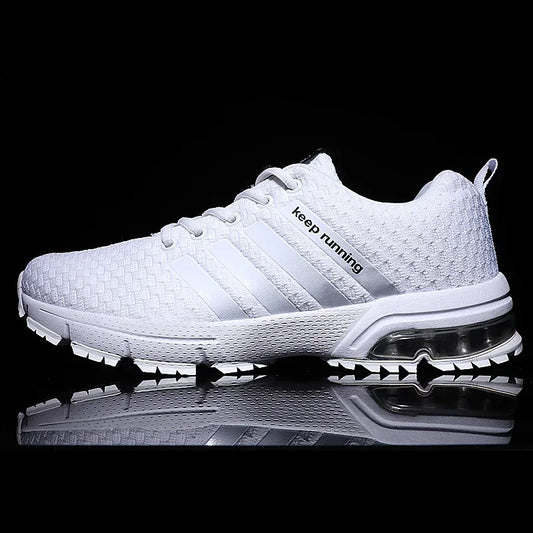 Men's Breathable Shock Absorbing Running Sneakers - Lightweight Athletic Shoes