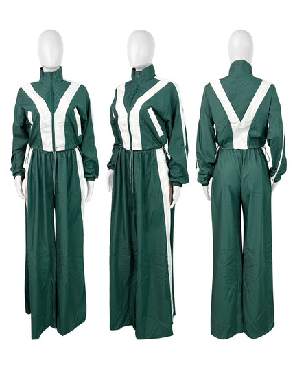 Women’s Two-Piece Set – Loose, Breathable Jacket and Pants Ensemble