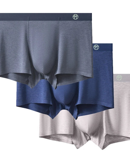 3-Pack Bamboo Fiber Men's Breathable Boxer Briefs – Comfortable, Eco-Friendly Men’s Underwear Set