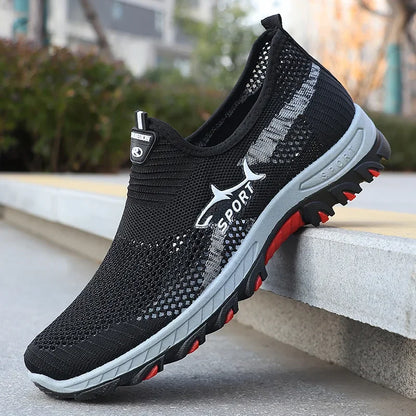Men's Mesh Breathable Slip-On Sneakers
