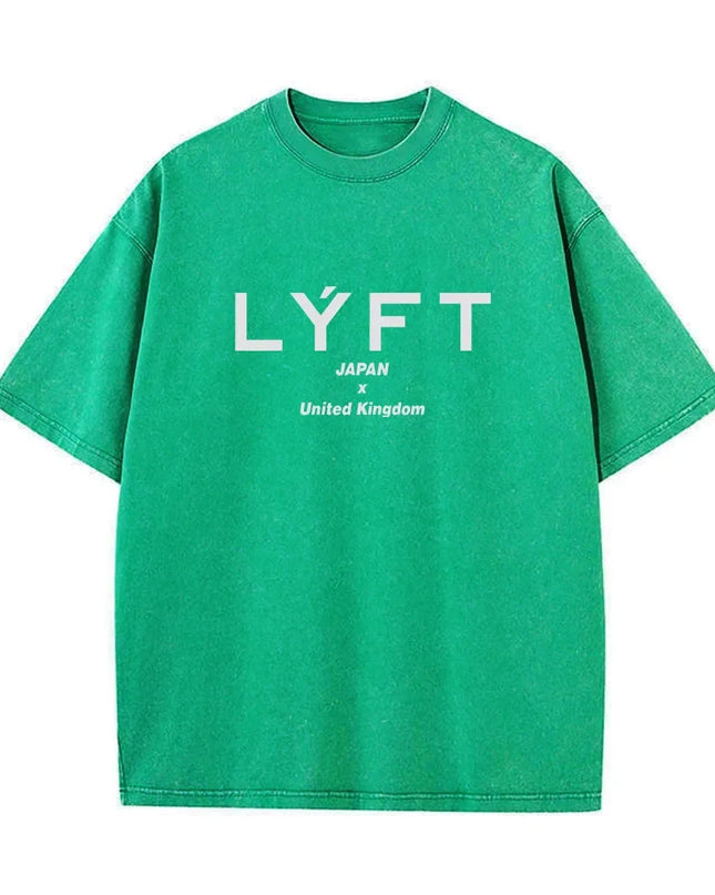 Lyft Washed Classic Cotton Men's Oversized T-Shirt