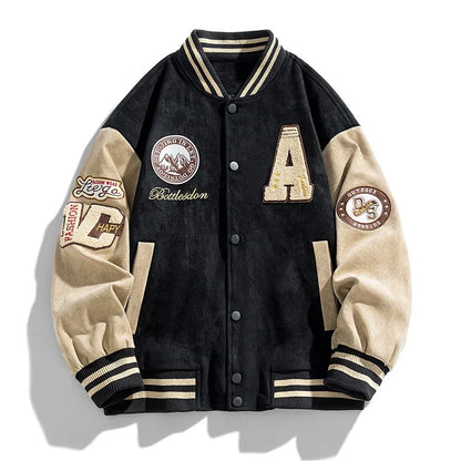 Men's Embroidered Baseball Jacket – Stylish & Classic Outerwear for Men