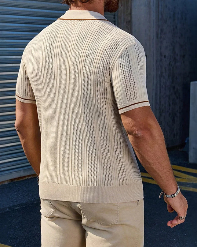 Men's Breathable Light Short Sleeve Polo Shirt