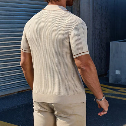 Men's Breathable Light Short Sleeve Polo Shirt