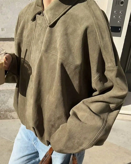 Vintage Women's Oversized Jacket - Loose Fit, Soft & Stylish Outerwear for Women