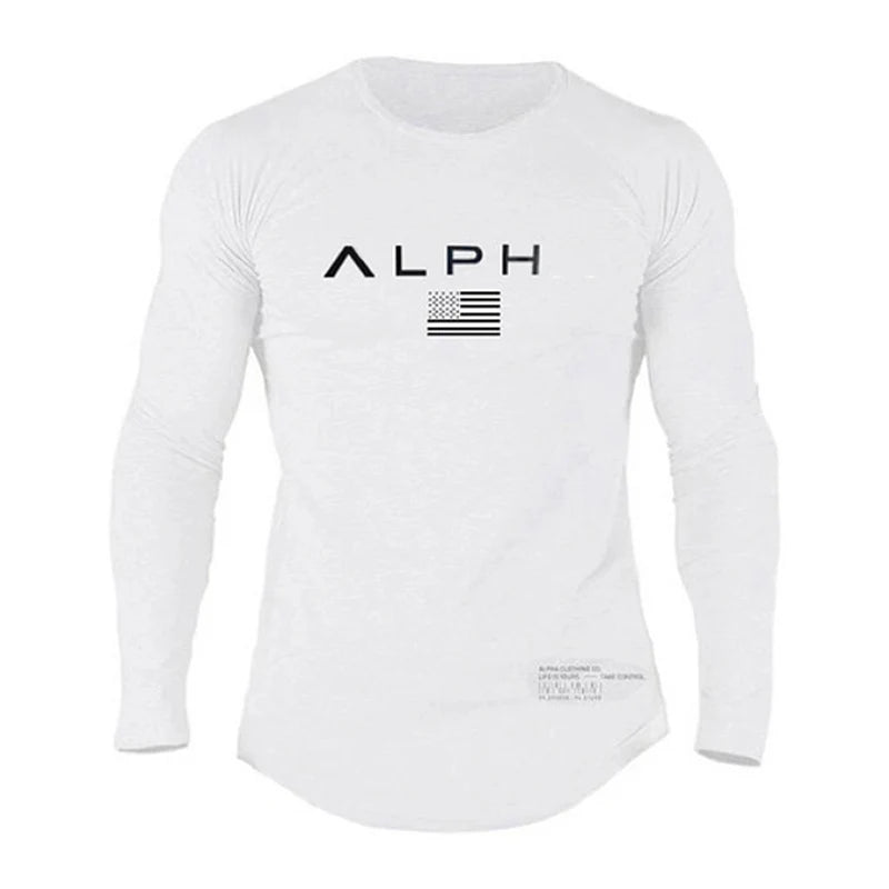 Men's Alph Fitness Cotton Casual Long Sleeve Sweater