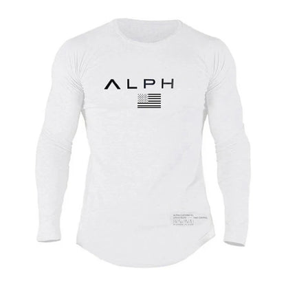 Men's Alph Fitness Cotton Casual Long Sleeve Sweater