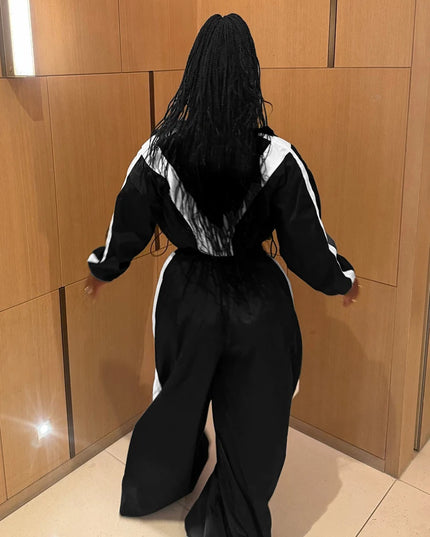 Women’s Two-Piece Set – Loose, Breathable Jacket and Pants Ensemble