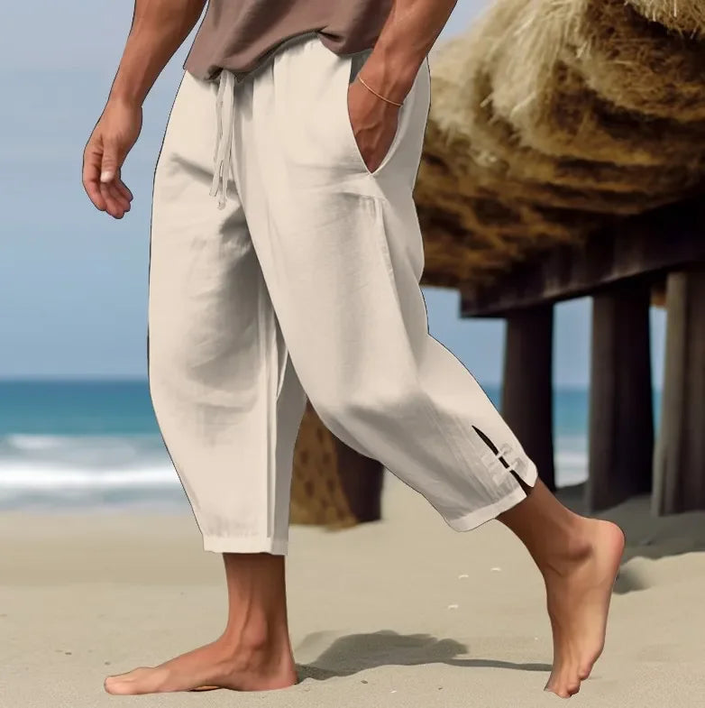 Men's Casual Loose Cotton-Linen Blend Pants