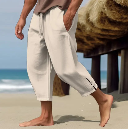 Men's Casual Loose Cotton-Linen Blend Pants