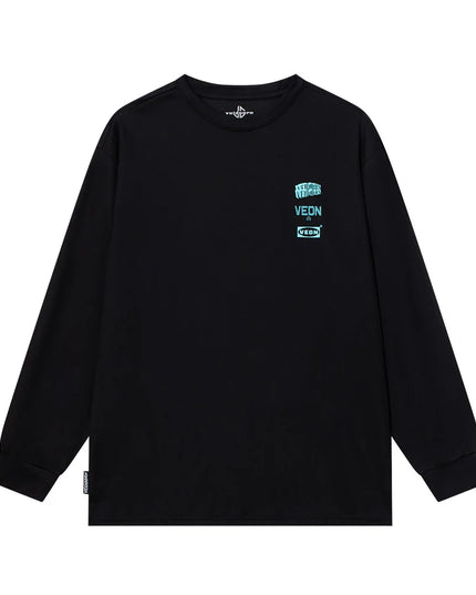 Veidoorn Men's Loose Fit Long Sleeve Sweater - Comfortable Casual Knit Top for Men