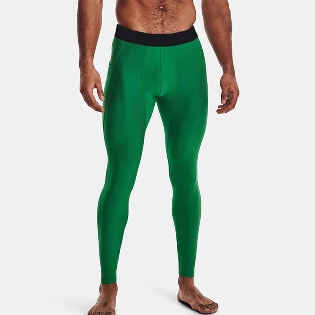 Men's Compression Running Tights with Dry Fit Material and Phone Pocket