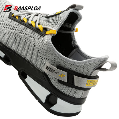 Baasploa Men's Lightweight Sneakers - Breathable, Non-Slip Designer Shoes
