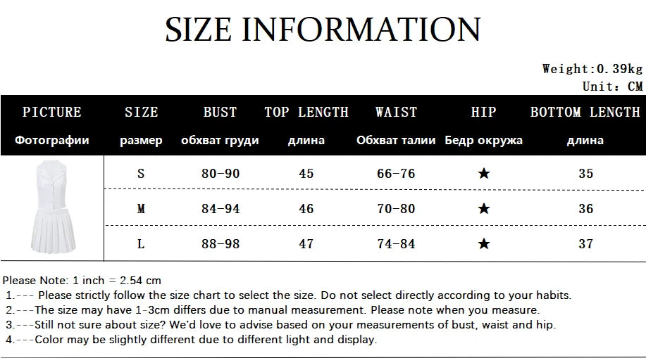 Women's Crop Top And Pleated Mini Skirt Set-2 Piece Outfit
