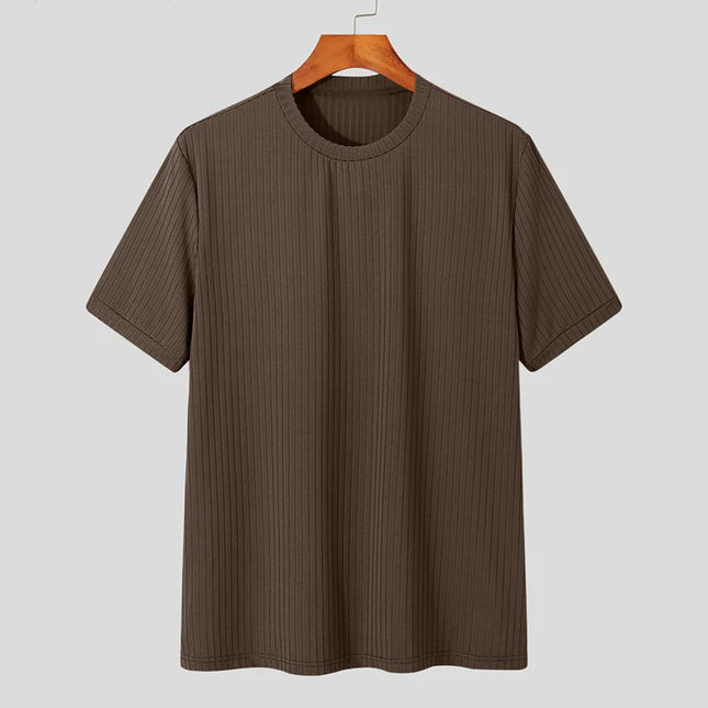 Men's Light Luxury O-Neck Loose Fit T-Shirt