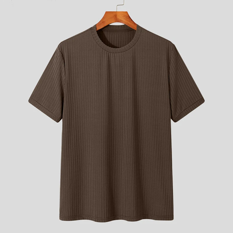 Men's Light Luxury O-Neck Loose Fit T-Shirt