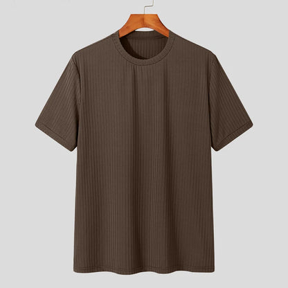 Men's Light Luxury O-Neck Loose Fit T-Shirt