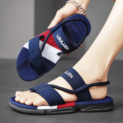 Men's Ankle Wrap Slip-Resistant Slide Slippers - Comfortable and Durable Footwear