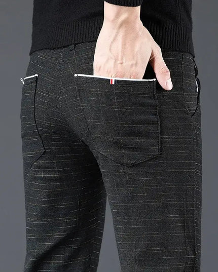 Men's Slim Fit Stretch Cotton Casual Pants