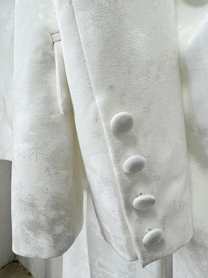 Women's Two-Piece Slim Fit Jacquard Pants Set